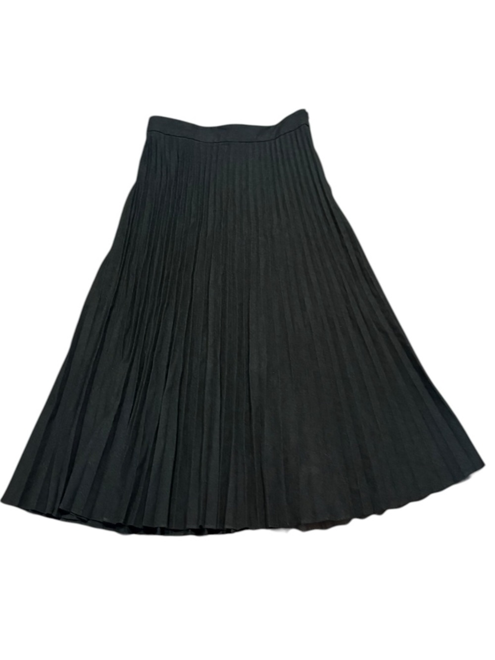 Loft by Ann Taylor pleated dark gray skirt 2